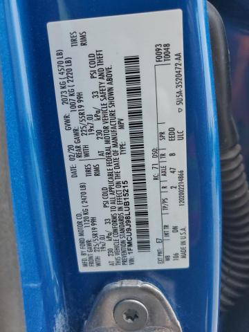 2020 FORD ESCAPE TITANIUM 1FMCU9J98LUB15215
