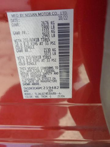 2023 NISSAN PATHFINDER 5N1DR3CA6PC219482