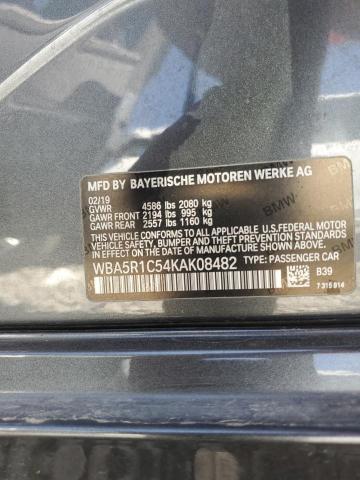 2019 BMW 330I WBA5R1C54KAK08482