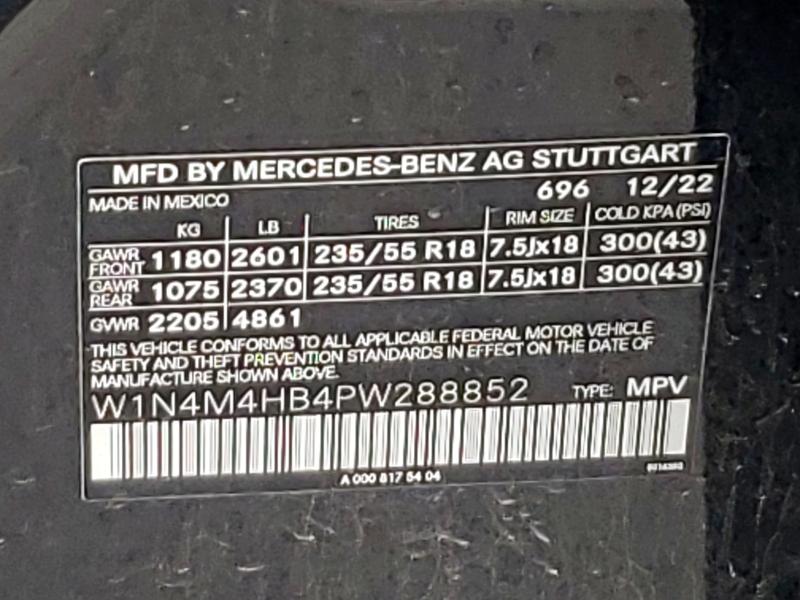 2023 MERCEDES-BENZ GLB 250 4M W1N4M4HB4PW288852
