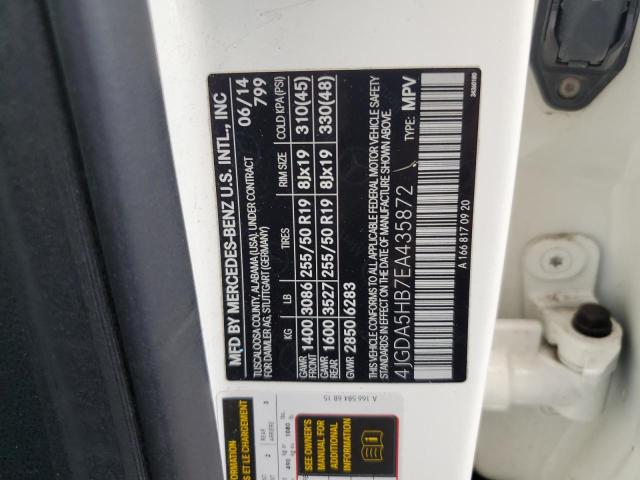 2014 MERCEDES-BENZ ML 350 4MA - 4JGDA5HB7EA435872