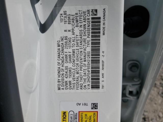 2025 HONDA CIVIC SPOR - 2HGFE4F85SH312850
