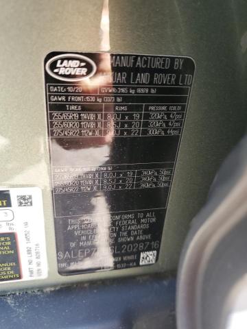 2020 LAND ROVER DEFENDER 1 SALEP7EU6L2028716