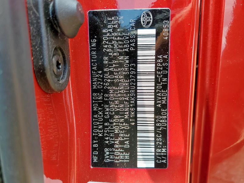 2024 TOYOTA CAMRY XSE - 4T1K61AK9RU237973