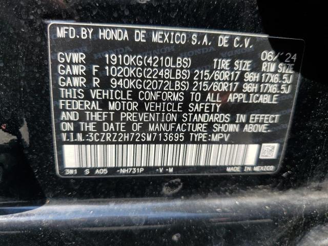 2025 HONDA HR-V EXL 3CZRZ2H72SM713695
