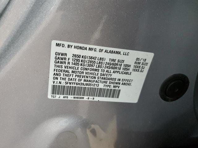 2018 HONDA PILOT EX 5FNYF6H39JB051213