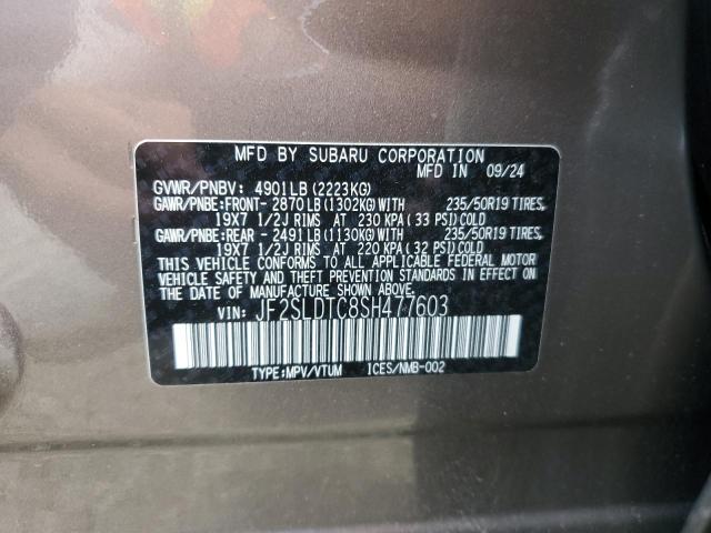 2025 SUBARU FORESTER T JF2SLDTC8SH477603