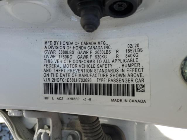 2020 HONDA CIVIC SI 2HGFC1E58LH703696