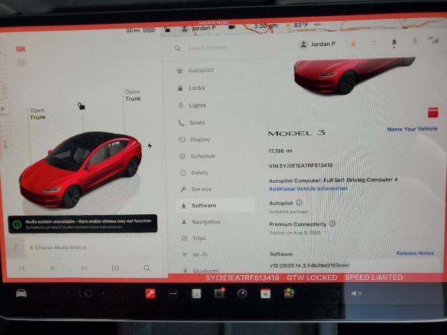 2024 TESLA MODEL 3 5YJ3E1EA7RF813419