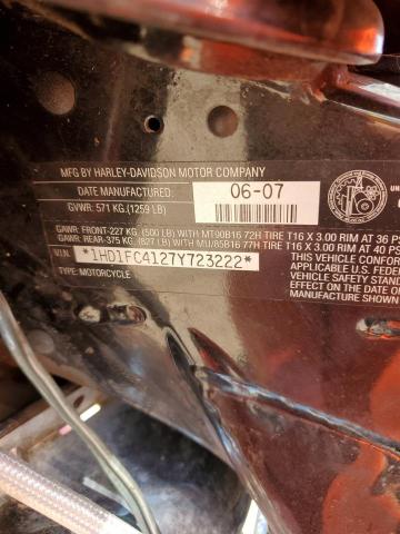 2007 HARLEY-DAVIDSON FLHTCUI 1HD1FC4127Y723222
