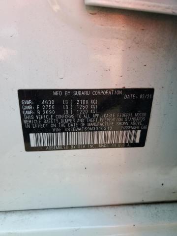 2021 SUBARU LEGACY PRE 4S3BWAF69M3016310