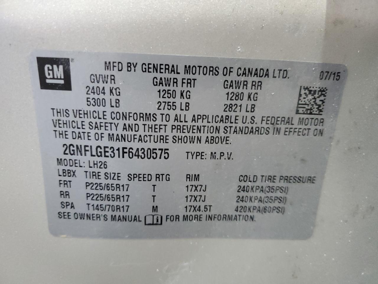 CHEVROLET EQUINOX LT