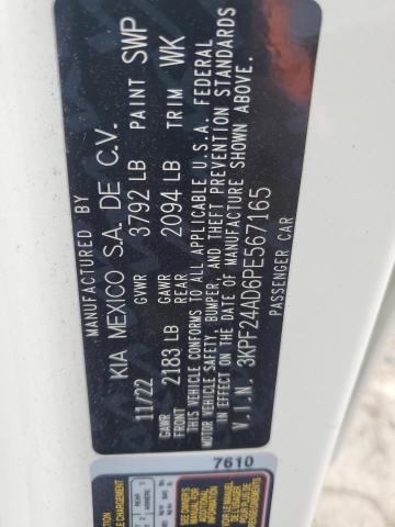 2023 KIA FORTE LX 3KPF24AD6PE567165