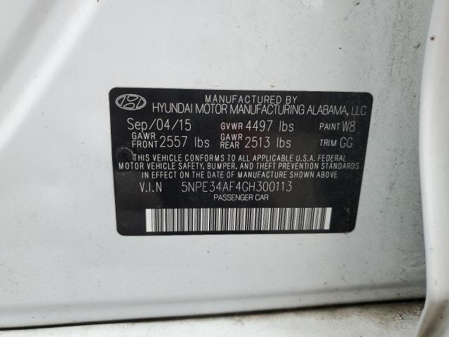 2016 HYUNDAI SONATA SPO 5NPE34AF4GH300113