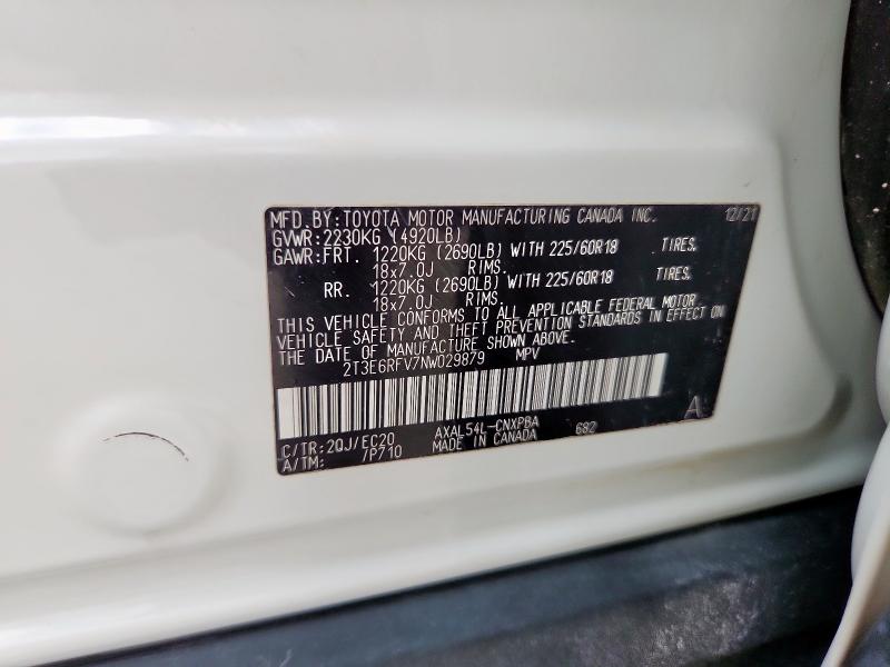 2022 TOYOTA RAV4 XSE - 2T3E6RFV7NW029879