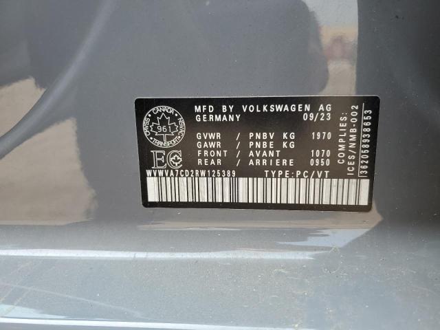 2024 VOLKSWAGEN GTI AUTOBA WVWVA7CD2RW125389