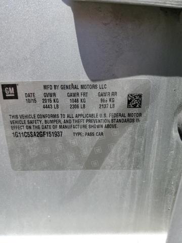 2016 CHEVROLET MALIBU LIM 1G11C5SA2GF151937