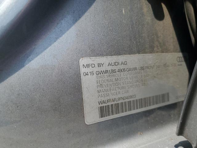 2015 AUDI A4 PREMIUM WAUFFAFL8FN040903