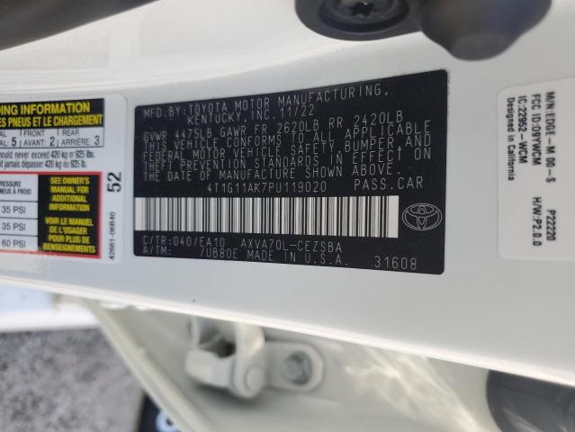 2023 TOYOTA CAMRY SE N 4T1G11AK7PU119020