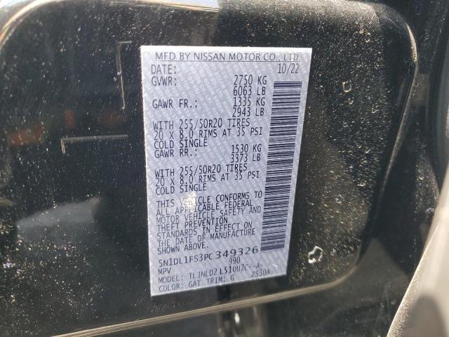 2023 INFINITI QX60 LUXE 5N1DL1FS3PC349326