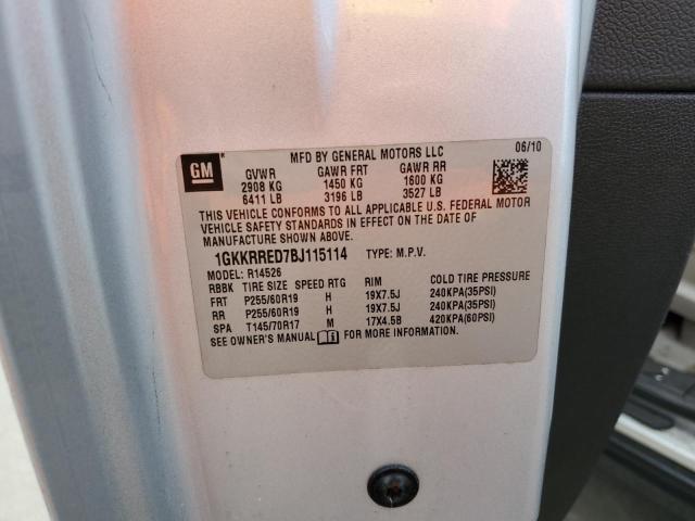 2011 GMC ACADIA SLT - 1GKKRRED7BJ115114