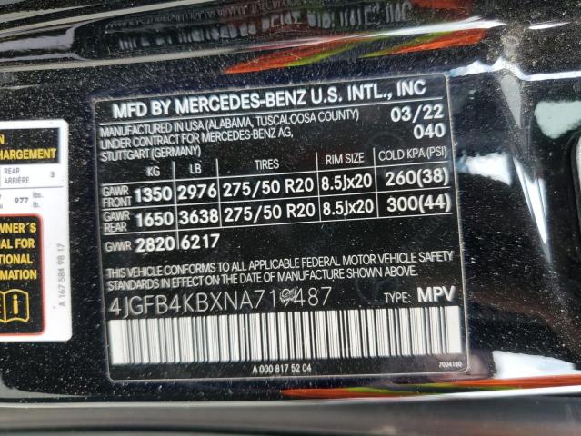 2022 MERCEDES-BENZ GLE 350 4M - 4JGFB4KBXNA719487