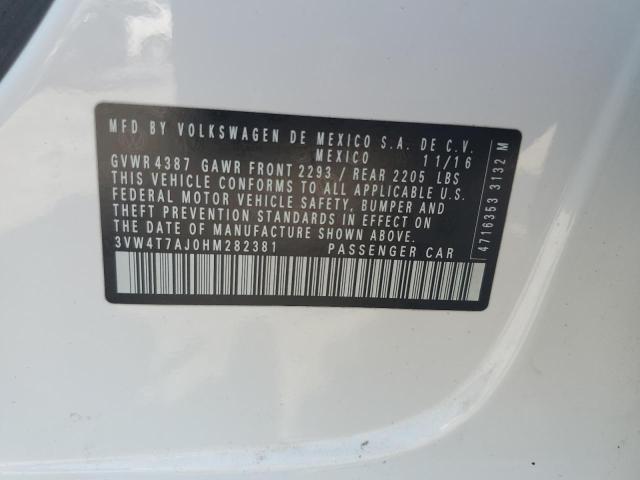 2017 VOLKSWAGEN JETTA GLI 3VW4T7AJ0HM282381