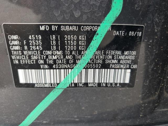 2019 SUBARU LEGACY SPO - 4S3BNAS6XK3005502