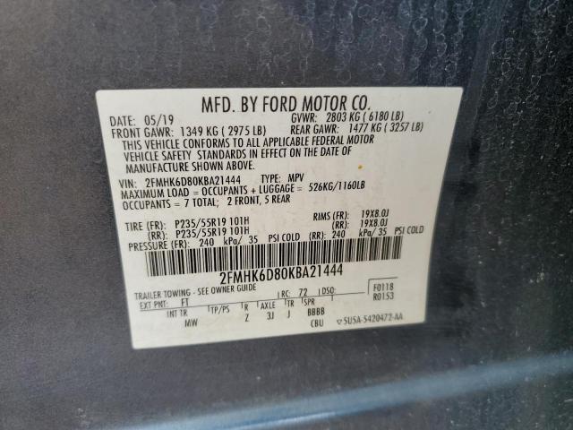 2019 FORD FLEX LIMIT 2FMHK6D80KBA21444