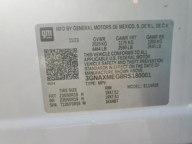 2024 CHEVROLET EQUINOX RS 3GNAXMEG8RS180001