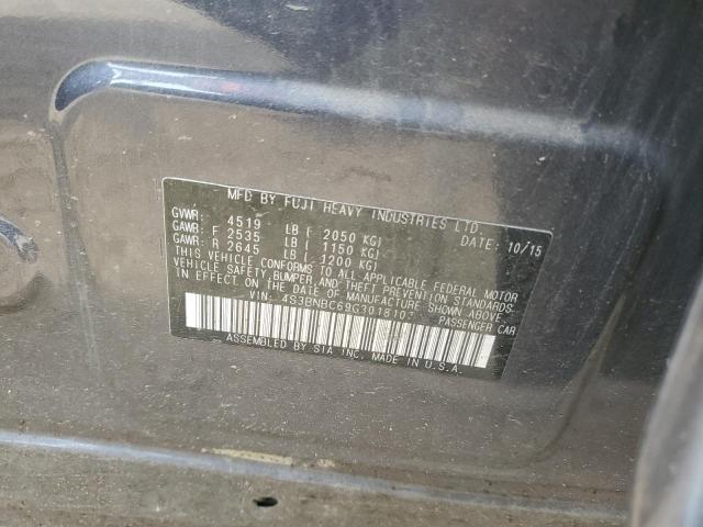 2016 SUBARU LEGACY 2.5 4S3BNBC69G3018107