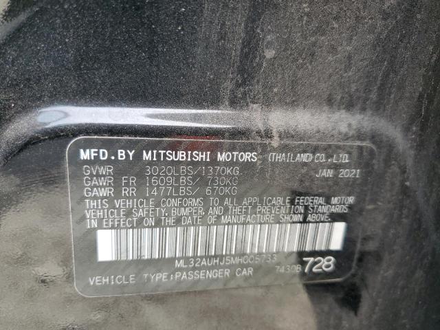 2021 MITSUBISHI MIRAGE ES ML32AUHJ5MH005733