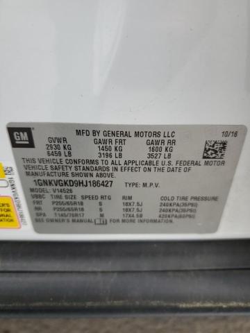 2017 CHEVROLET TRAVERSE L 1GNKVGKD9HJ186427