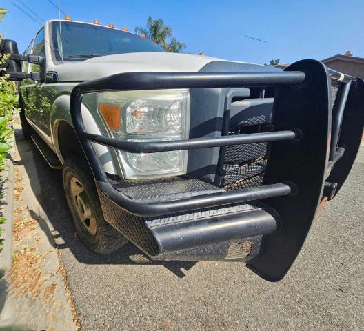 FORD F350 SUPER 2014 white crew cha diesel 1FD7W3FTXEEB36075 photo #1