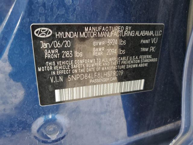 2020 HYUNDAI ELANTRA - 5NPD84LF8LH579019