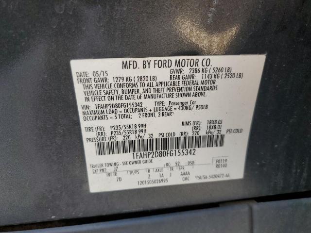 2015 FORD TAURUS 1FAHP2D80FG155342