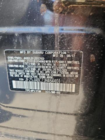 2018 SUBARU FORESTER 2 JF2SJABC2JH464401