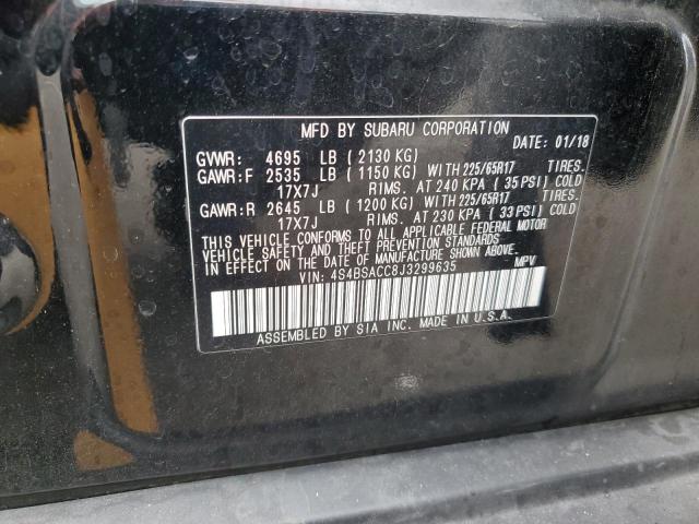 2018 SUBARU OUTBACK 2. 4S4BSACC8J3299635
