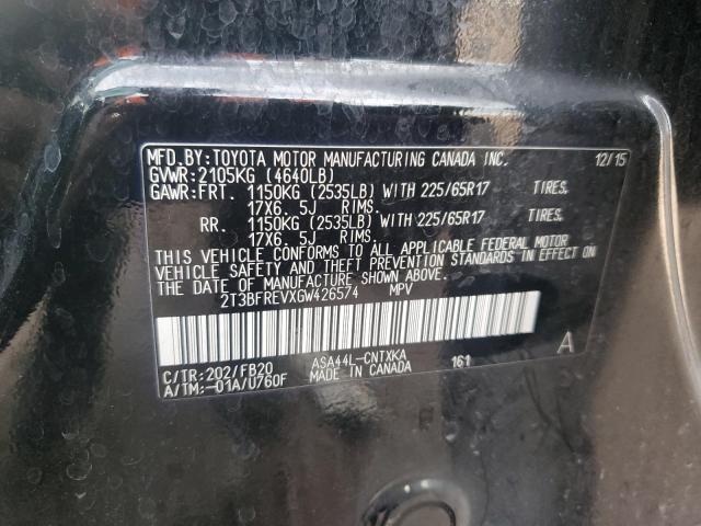 2016 TOYOTA RAV4 LE - 2T3BFREVXGW426574