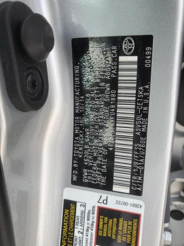 2015 TOYOTA CAMRY LE 4T1BF1FKXFU481880