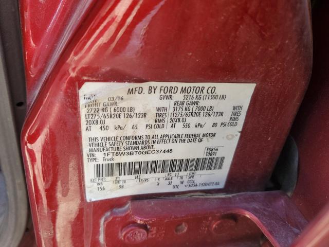 2016 FORD F350 SUPER 1FT8W3BT0GEC37448