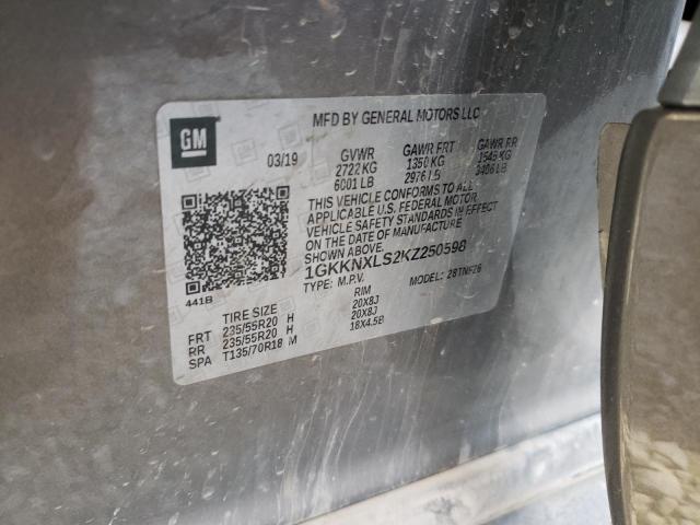 2019 GMC ACADIA DEN 1GKKNXLS2KZ250598