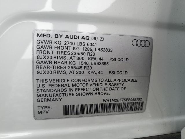 2023 AUDI Q4 E-TRON WA1M2BFZ5PP069792