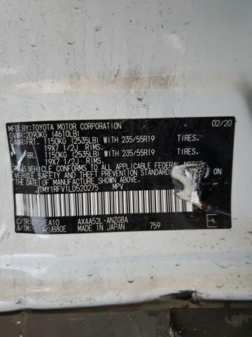 2020 TOYOTA RAV4 LIMIT JTMY1RFV1LD520275