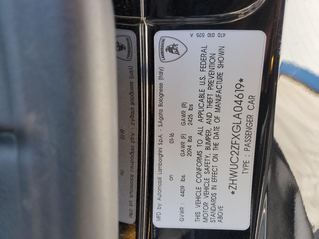Lamborghini Huracan 2016