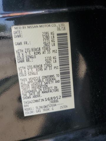 2018 NISSAN MURANO S 5N1AZ2MH7JN168952