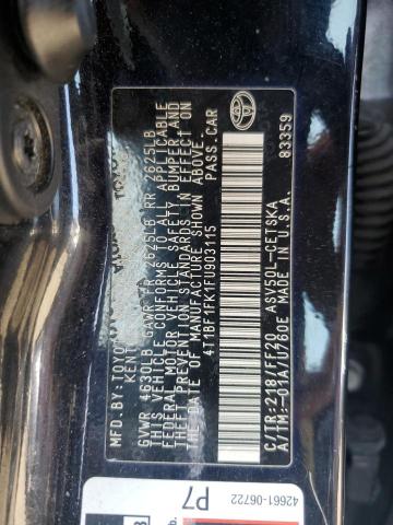 2015 TOYOTA CAMRY LE 4T1BF1FK1FU903115