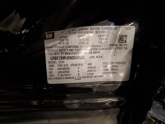 2022 BUICK ENVISION P LRBFZMR48ND049538