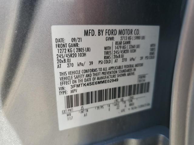 2021 FORD MUSTANG MA - 3FMTK4SE6MME02949