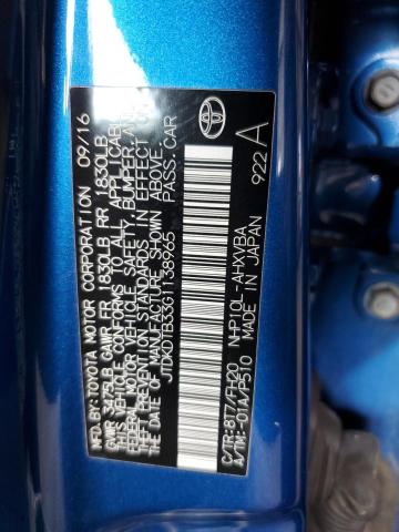 2016 TOYOTA PRIUS C - JTDKDTB33G1138965